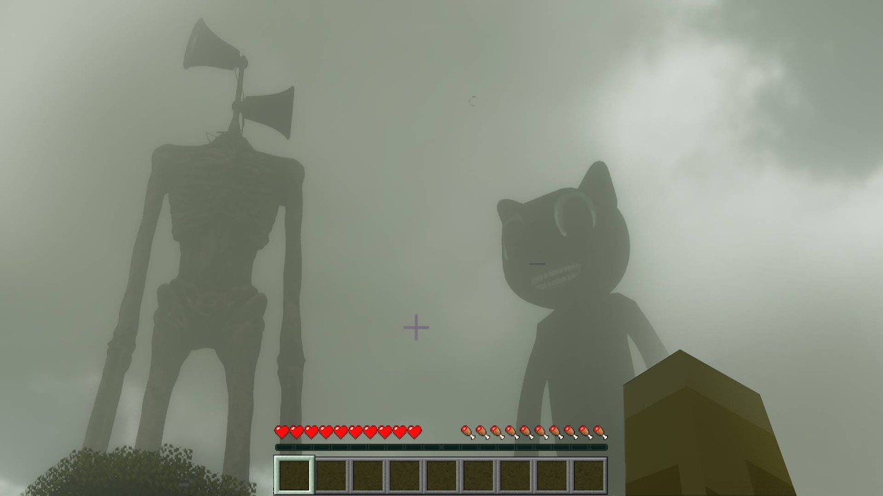 🐱 CARTOON CAT & SIREN HEAD Minecraft Horror survival