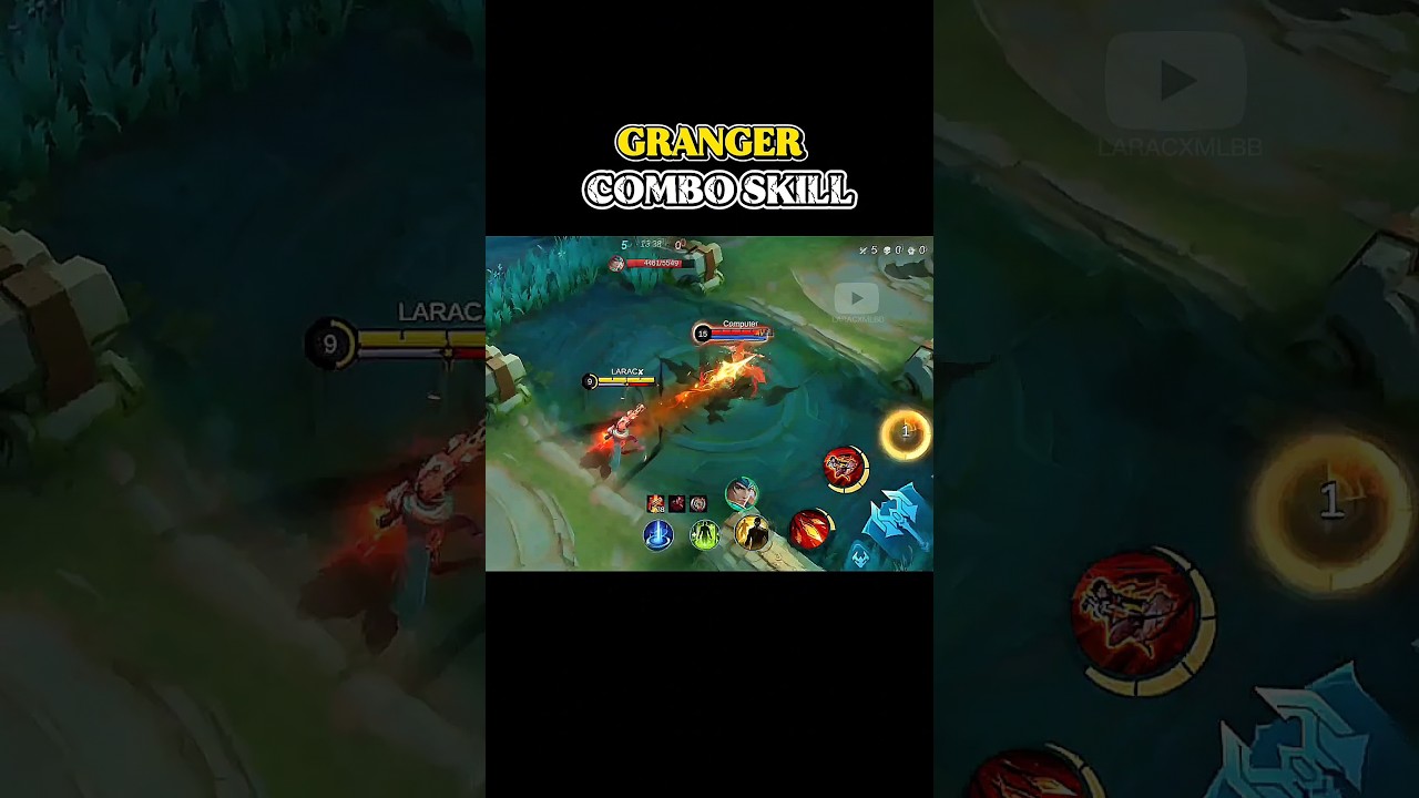 ✅TUTORIAL GRANGER DAMAGE SKILL COMBO by @laracxmlbb #shorts #mlbb #tutorial #granger #skills #combo
