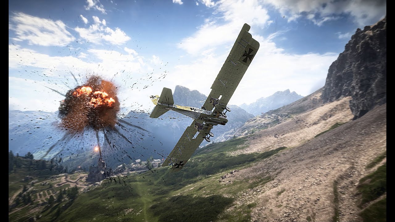 Battlefield 1 Bomber Cinematic Gameplay  (3D)