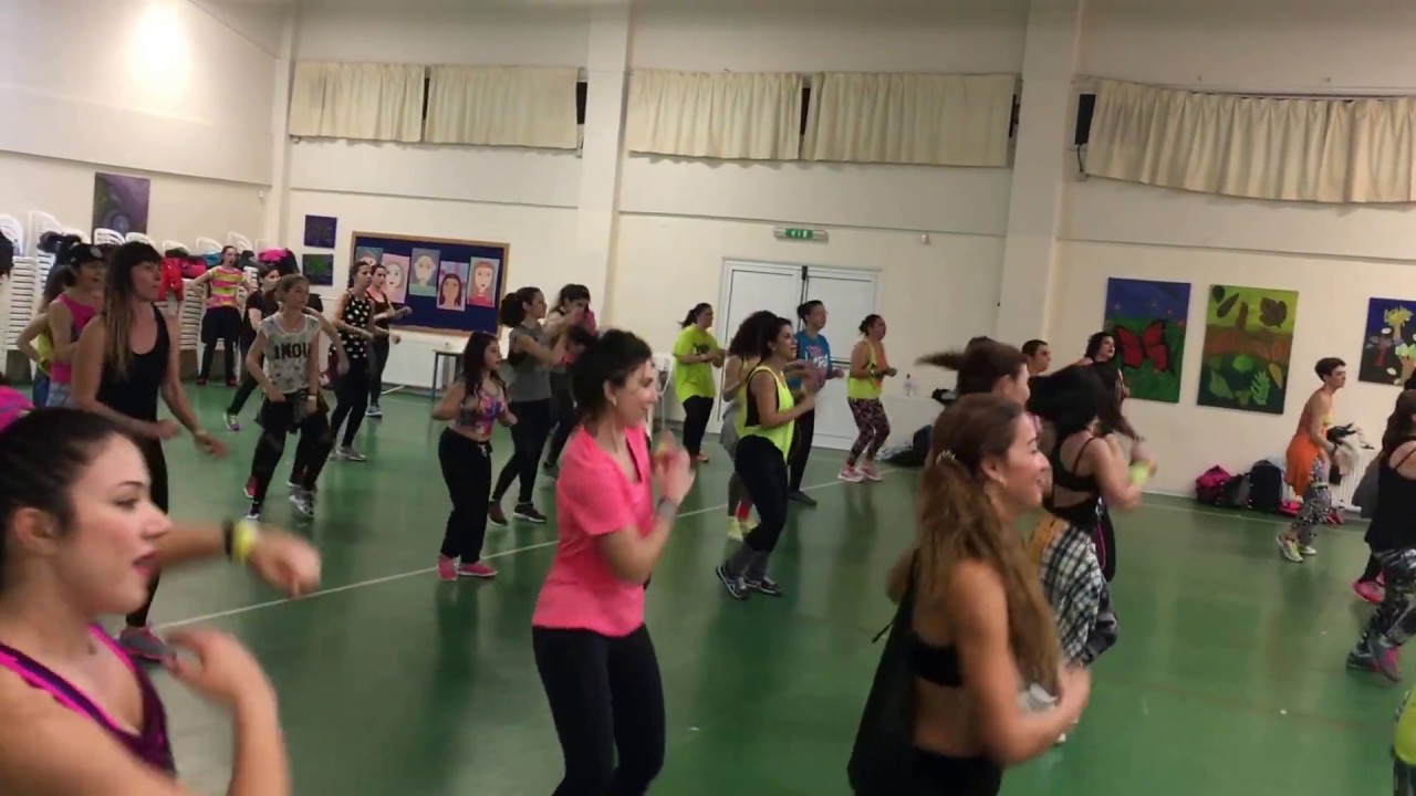 Zumba Masterclass with Joanna Hadjidamianou-Vassiliadou and Lyna Mourcou at Strovolos, Nicosia