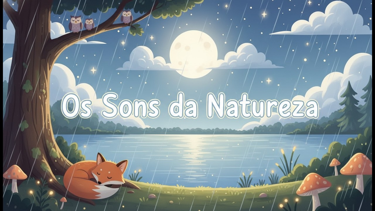 Os Sons da Natureza 🌙🌧️ Música Relaxante Infantil para Acalmar e Dormir