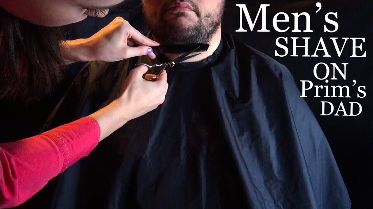 ASMR Mens Shave on my Dad!