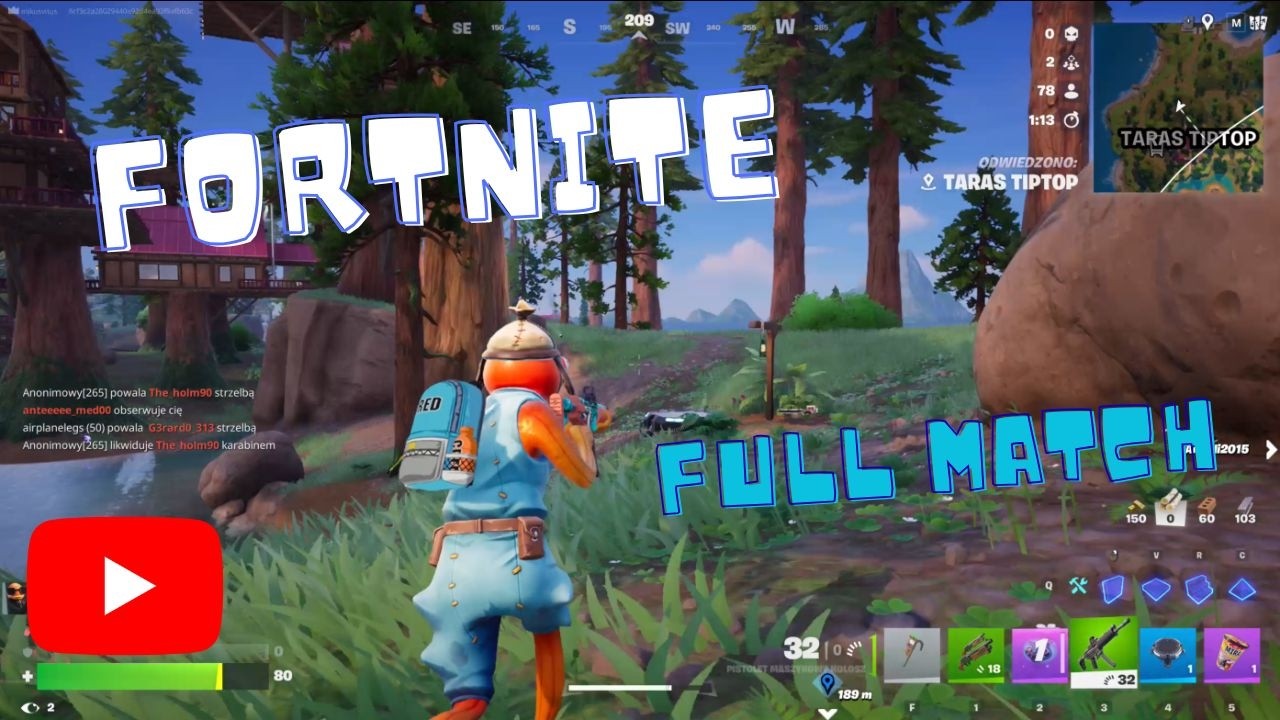 FORTNITE – Czysty Gameplay Bez Gadania 🤫 No Commentary | Full Match - oglądaj do końca 🎮