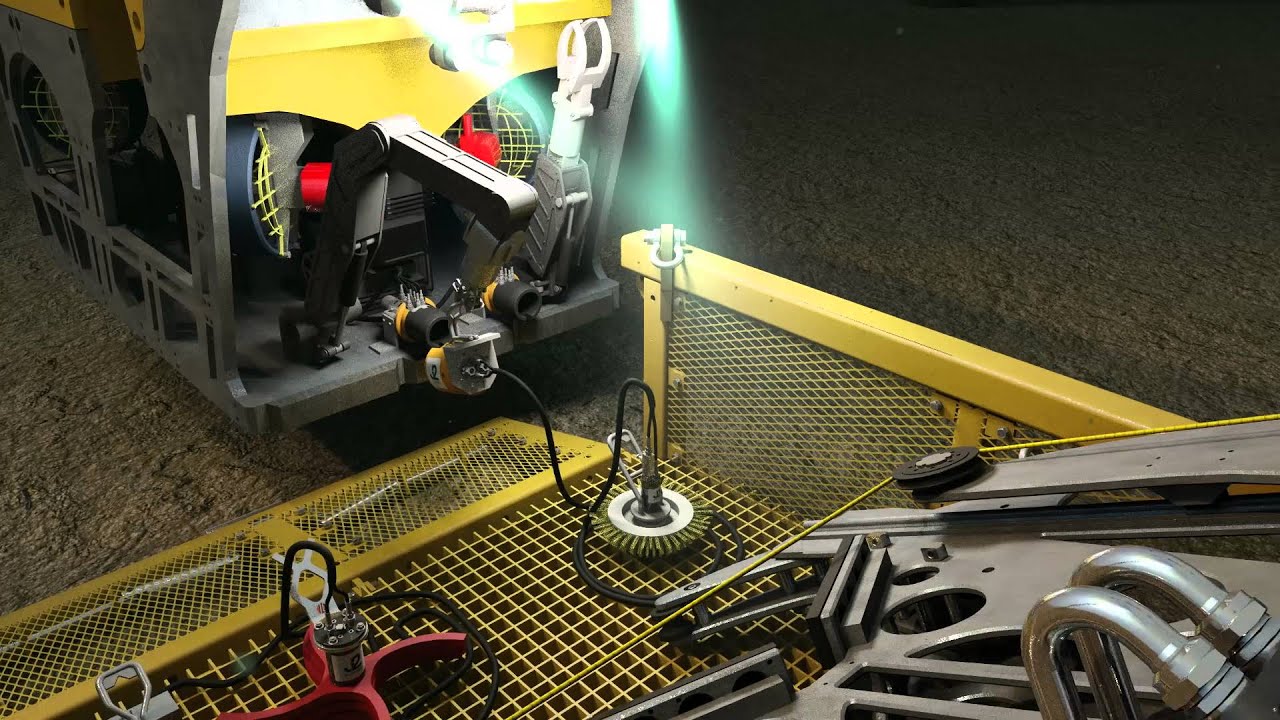 J2 Subsea Tool Changer Operation  3D Animation