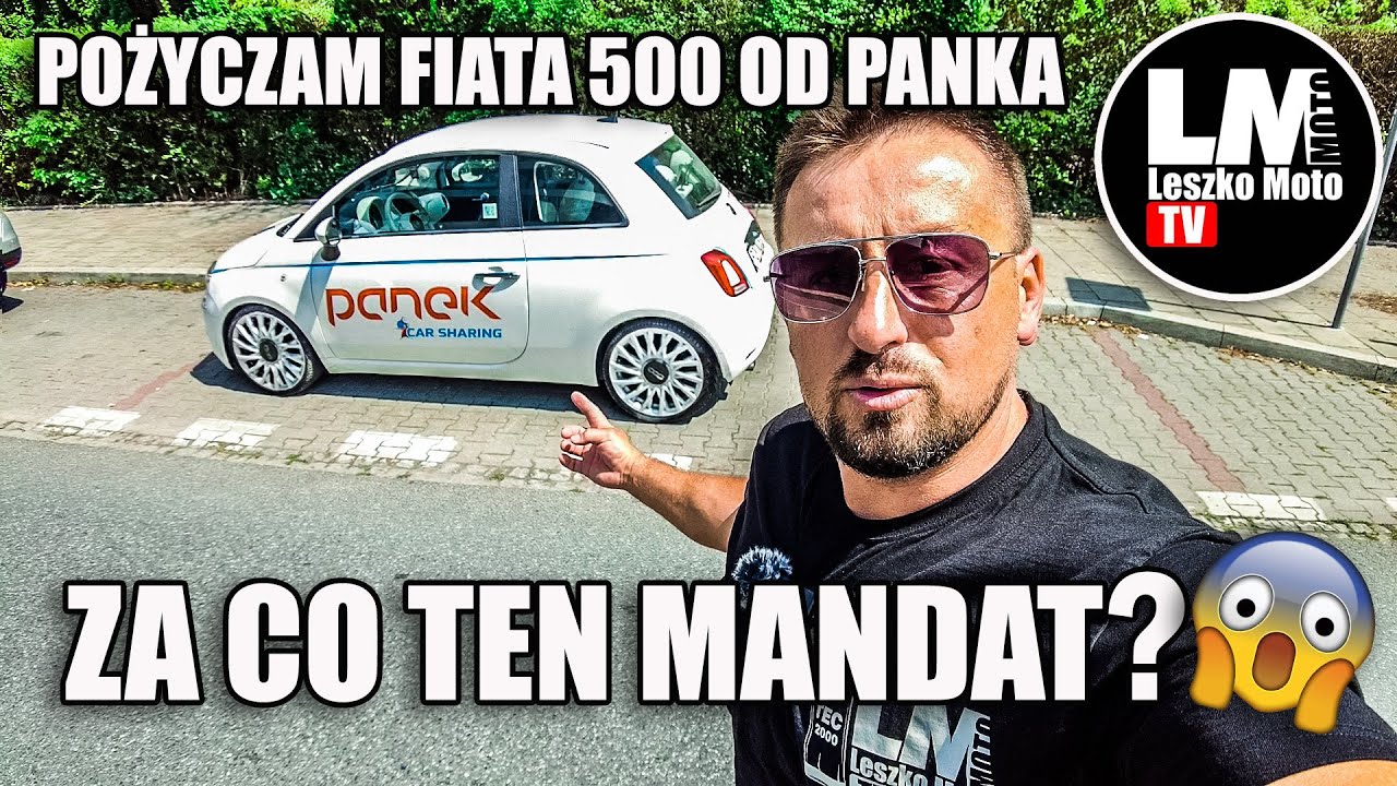 Fiat 500 od PANEK CarSharing za 26zł przez pół Krakowa