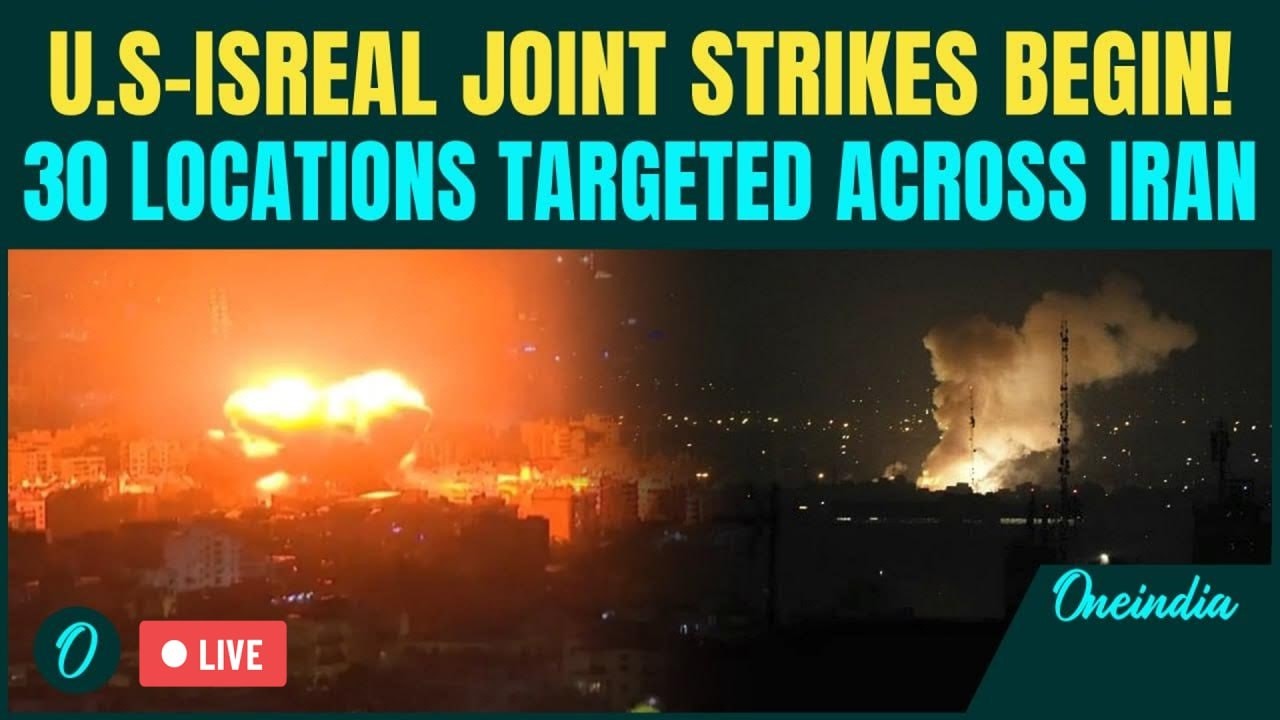 US-Israel STRIKE Iran LIVE: 30 Locations Targeted Across Tehran | Khamenei HQs HIT in Joint Attack
