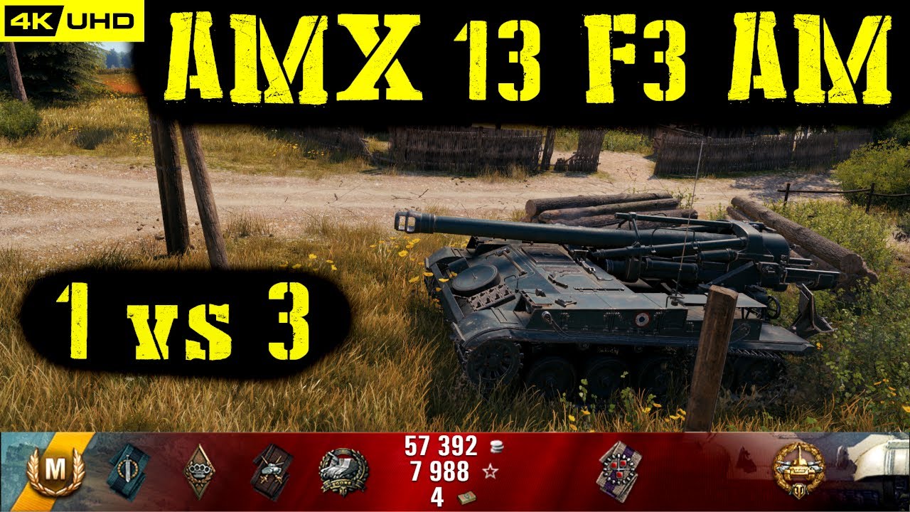 World of Tanks AMX 13 F3 AM Replay - 5 Kills 2.7K DMG(Patch 1.6.1)