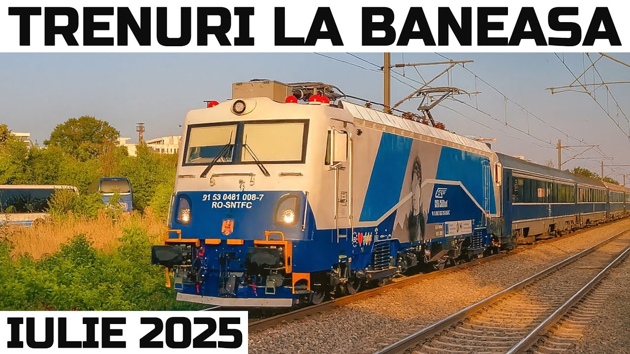 15 trenuri la Baneasa-Trainspotting in Bucharest-July Bahnverkehr