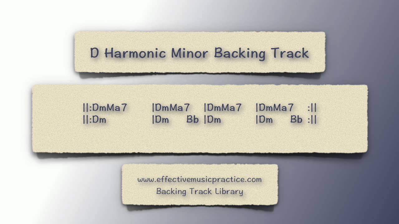 D Harmonic Minor Backing Track
