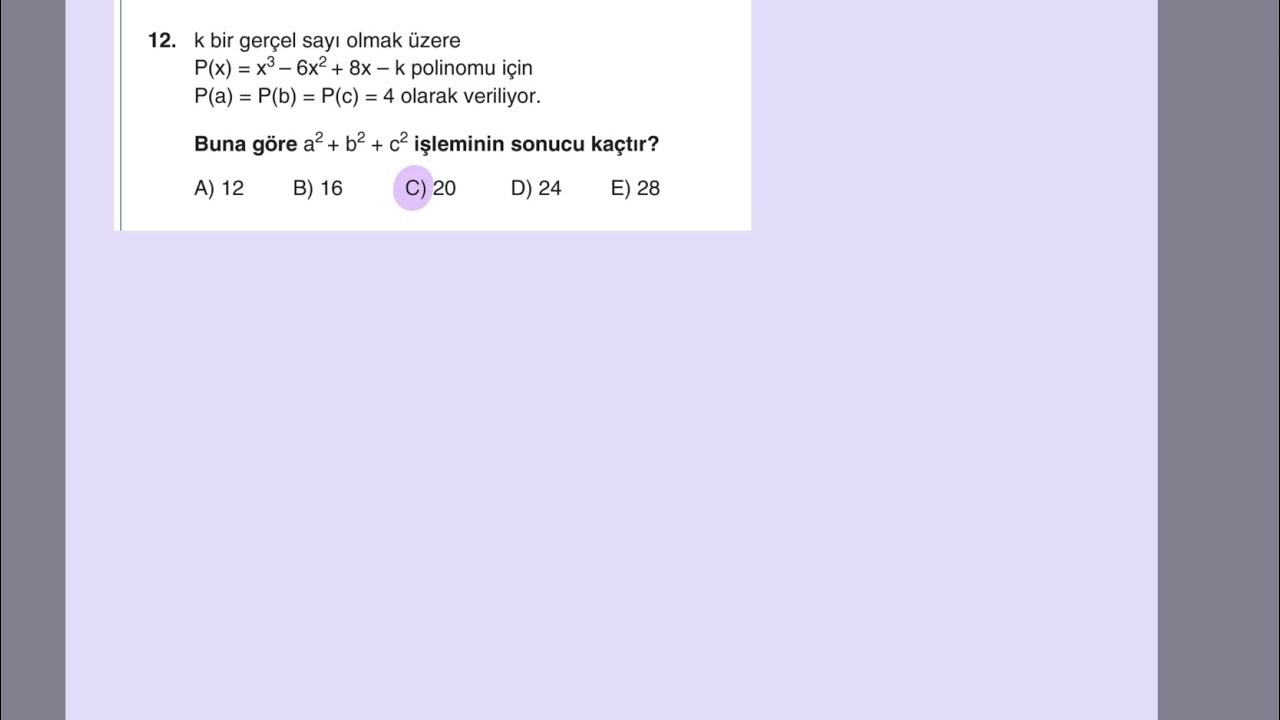 16.Abonemize özel :d  #Mebi #yks2026 #derece #polinom
