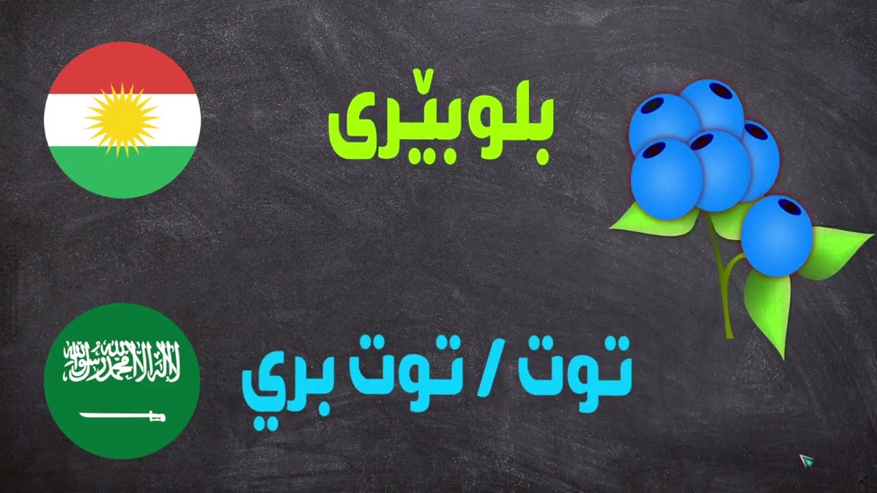 میوەکان بە زمانی عەرەبی
