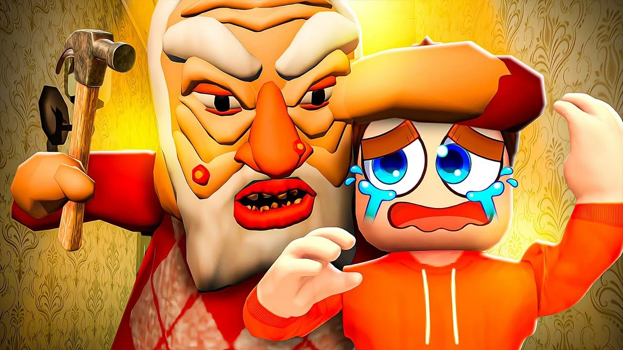 Entkomme ANGRY GRANDPA in ROBLOX! (HILFE😭)