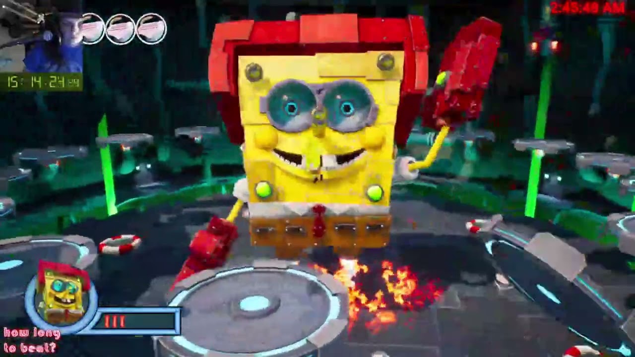 I Beat Robot Spongebob (Battle for Bikini Bottom Rehydrated)
