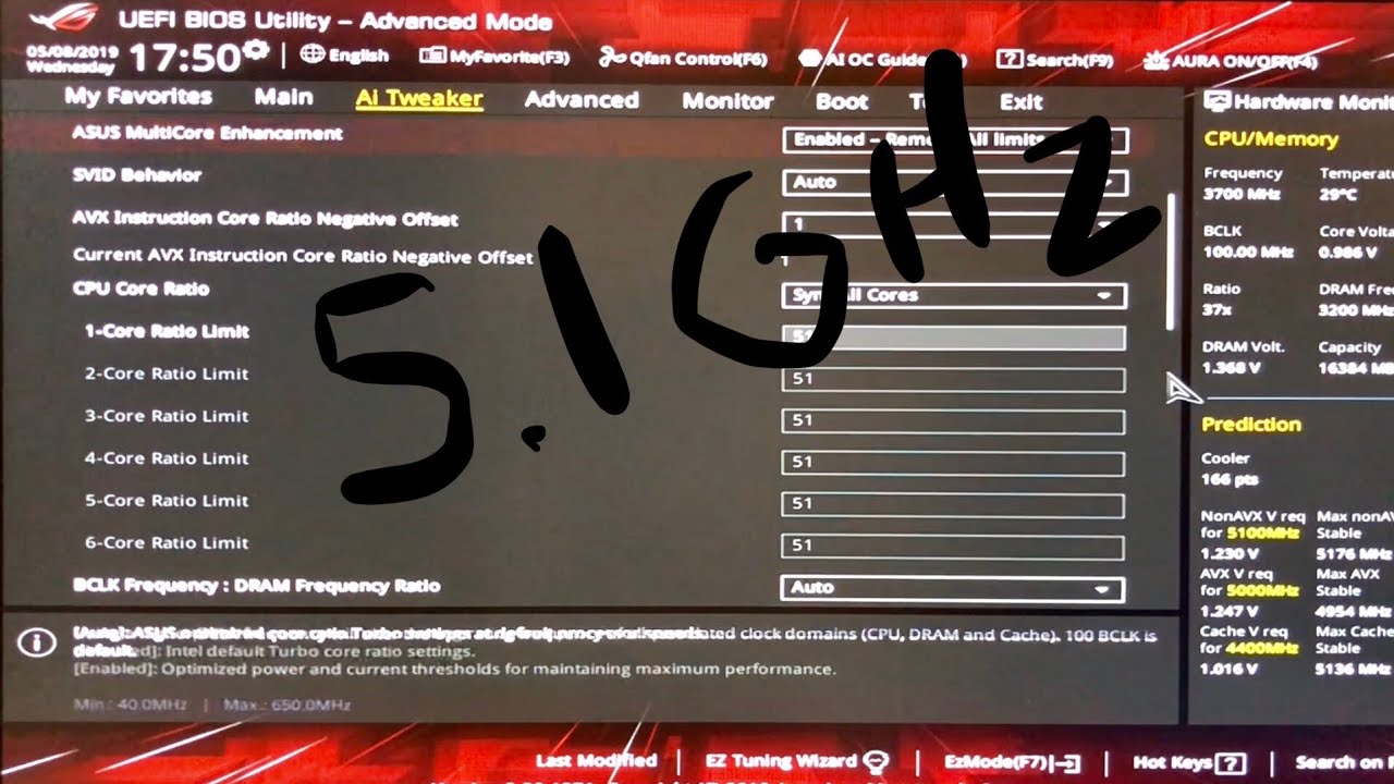 Руководство по разгону процессора | i7-8700K разогнан до 5,1 ГГц на всех ядрах