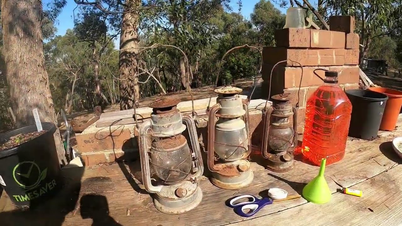 Putting Citronella in old Lanterns