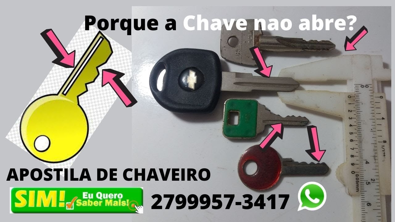 PORQUE TEM CHAVE QUE FAÇO E NÃO ABRE  | COMO DESCOBRI O PROBLEMA ??
