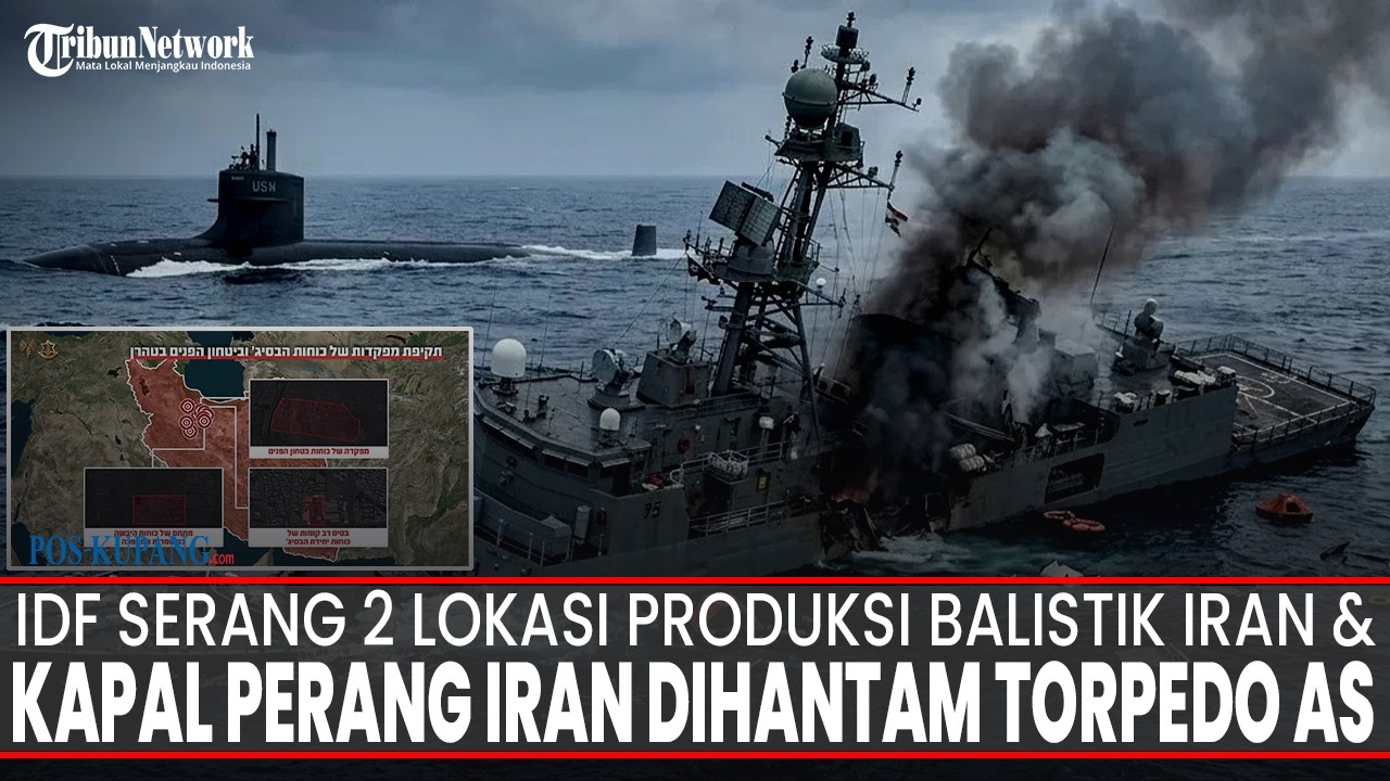 🔴LIVE MANCANEGARA:IDF Serang 2 Lokasi Produksi Balistik Iran | Kapal Perang Iran Dihantam Torpedo AS