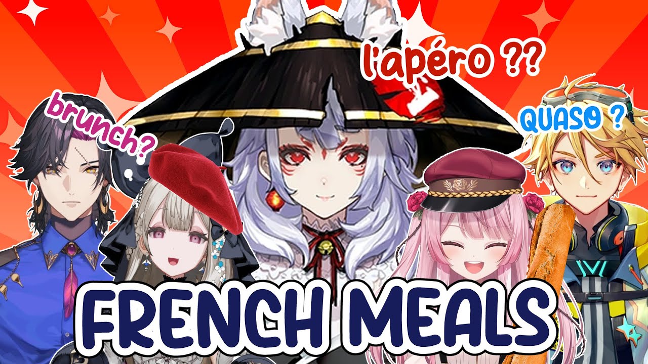 Nina Kosaka about french meals (why so confusing??) [ENG Subs] NIJISANJI FR