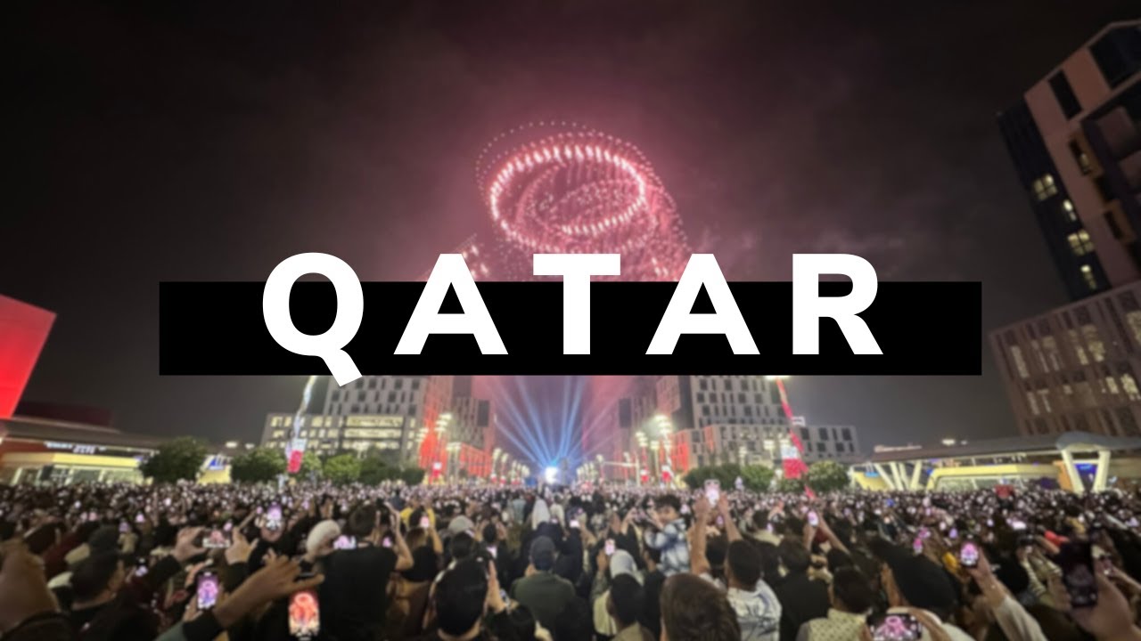 Qatar, Doha - Fireworks on Lusail Boulevard, New Year's Eve 2025
