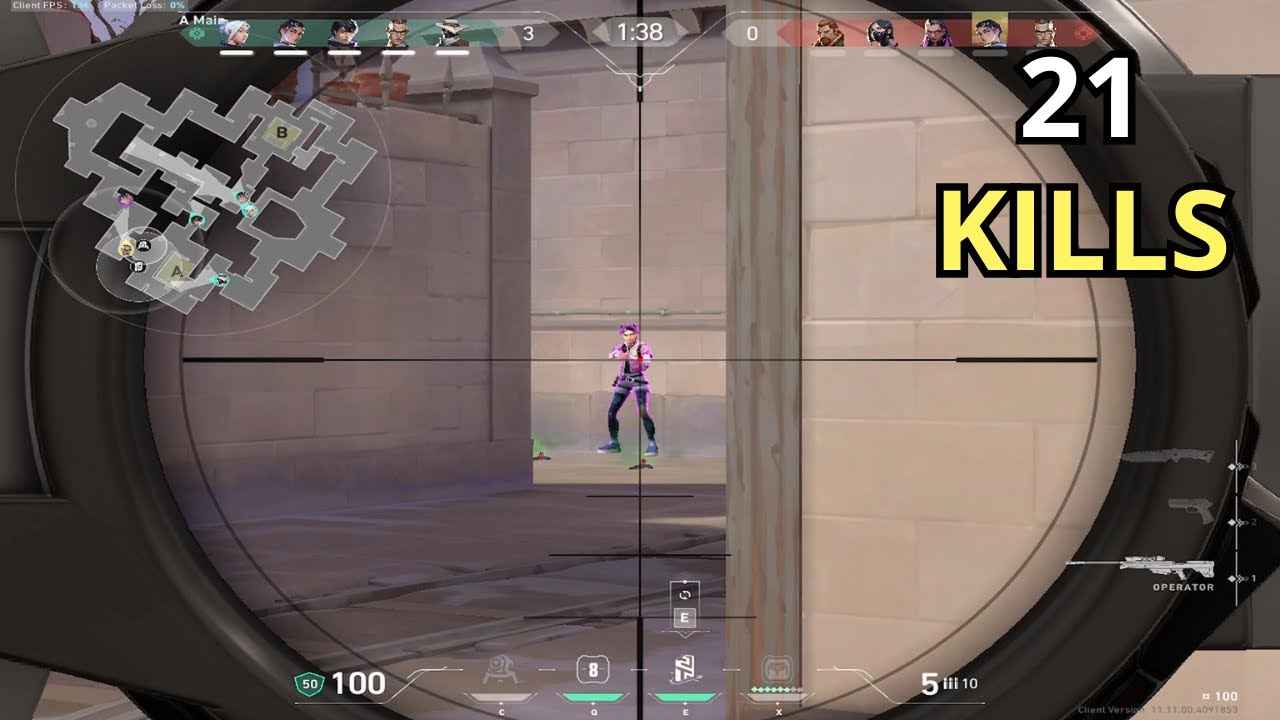 Valorant - 21 Kills As Chamber Corrode Full Gameplay (No Commentary)