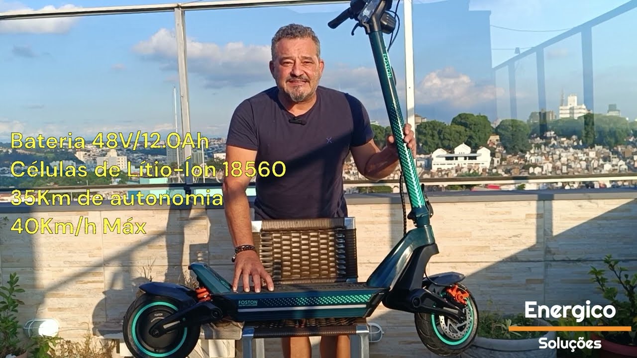 Patinete Elétrico Foston X10 em Detalhes