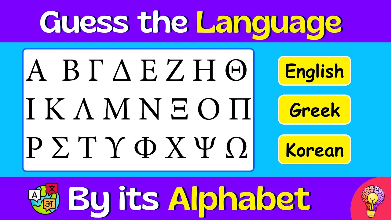 Guess the Language by its Alphabet