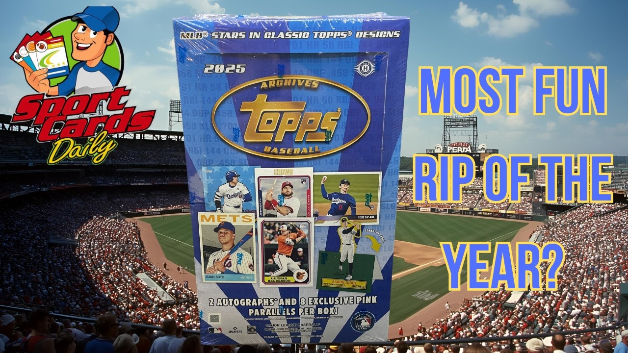 Распаковываю коллекционную коробку Topps Archives 2025! Ретро-дизайн и интересные находки?