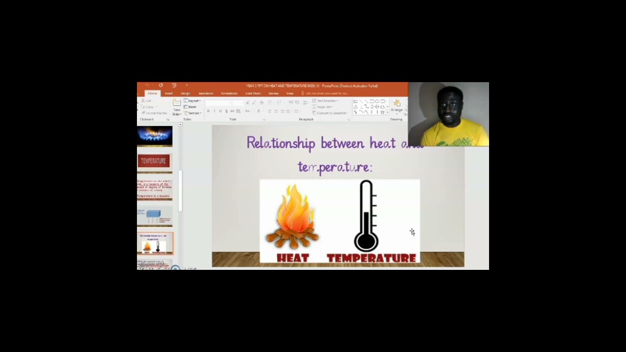 SCIENCE (PHYSICS) TOPIC - HEAT AND TEMPERATURE CONCEPTS