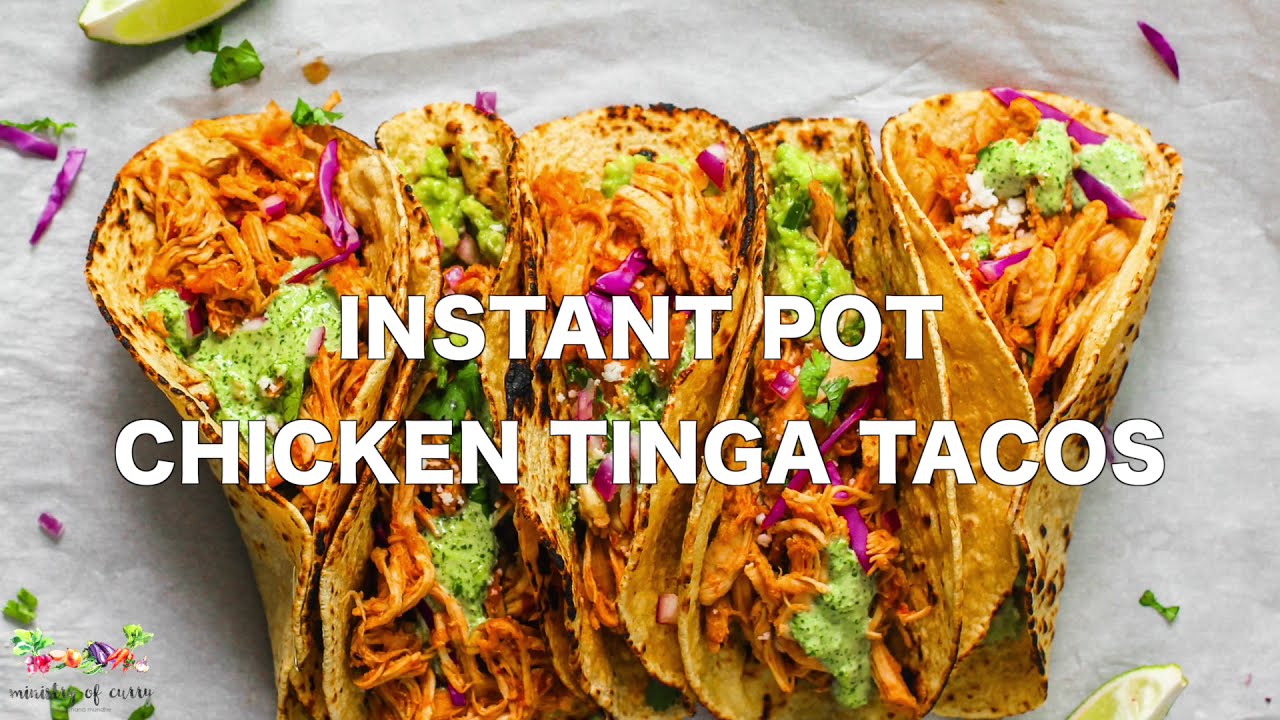 Instant Pot Chicken Tinga Tacos