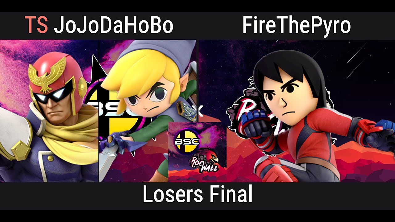JoJoDaHoBo (Toon Link, Falcon) VS FireThePyro (Mii Brawler) | ROC's Nest #3 - SSBU Losers Finals