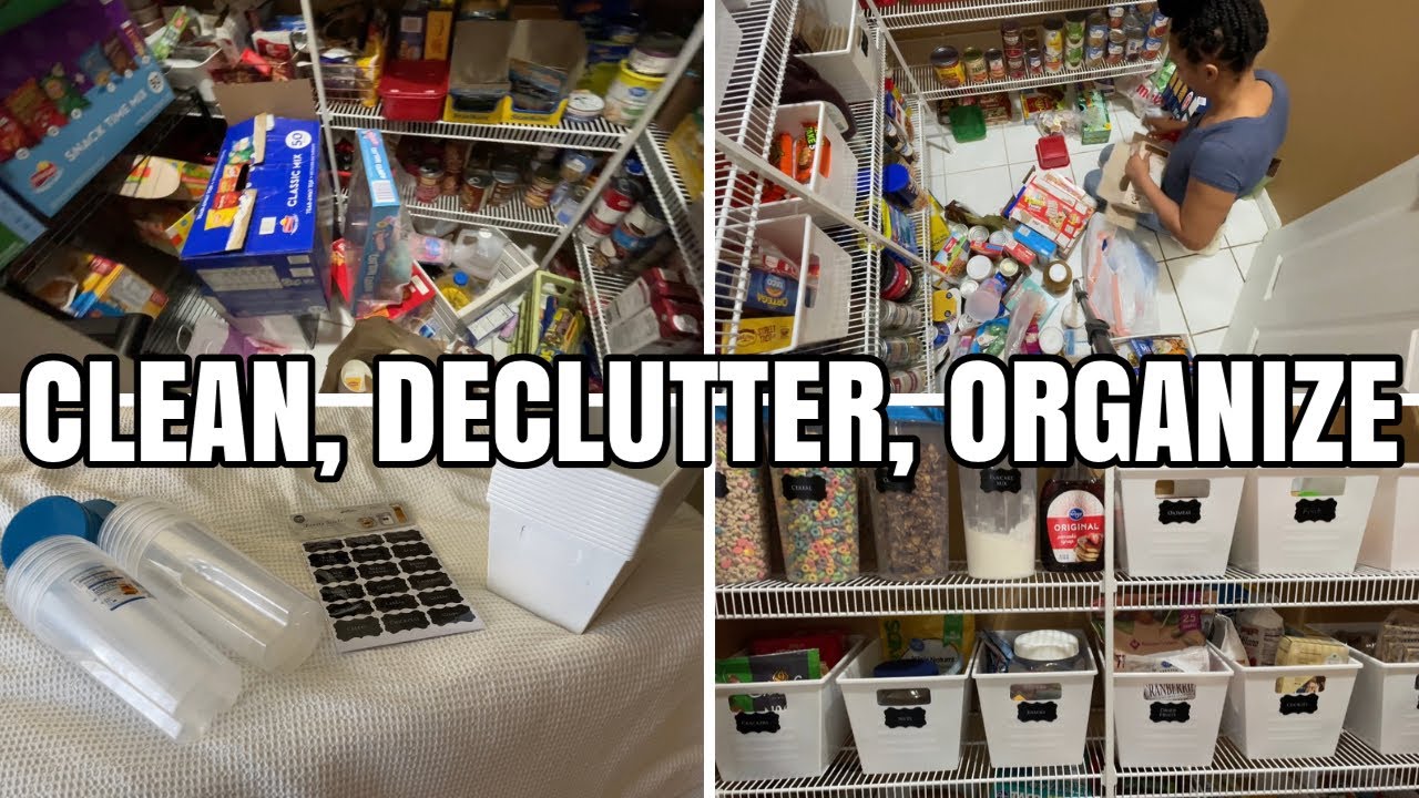 EXTREME CLEAN AND ORGANIZE | DIY PANTRY MAKEOVER