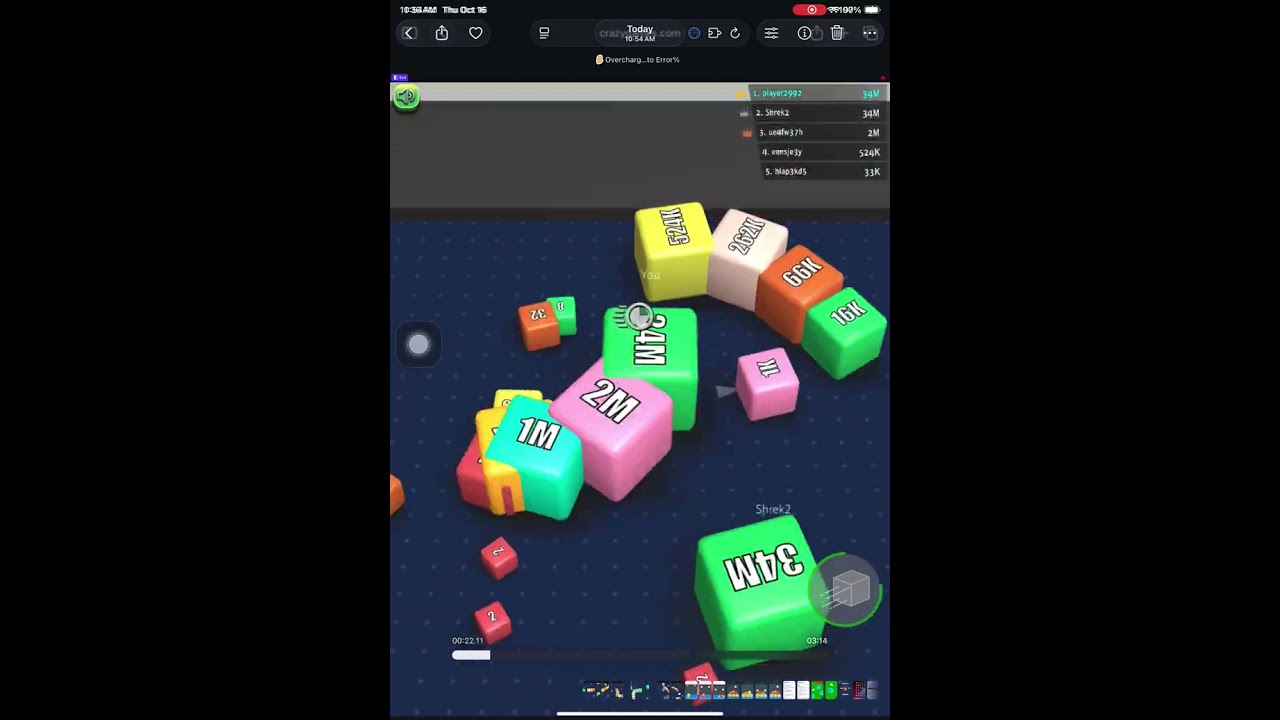 8M to 1B cubes 2048 io