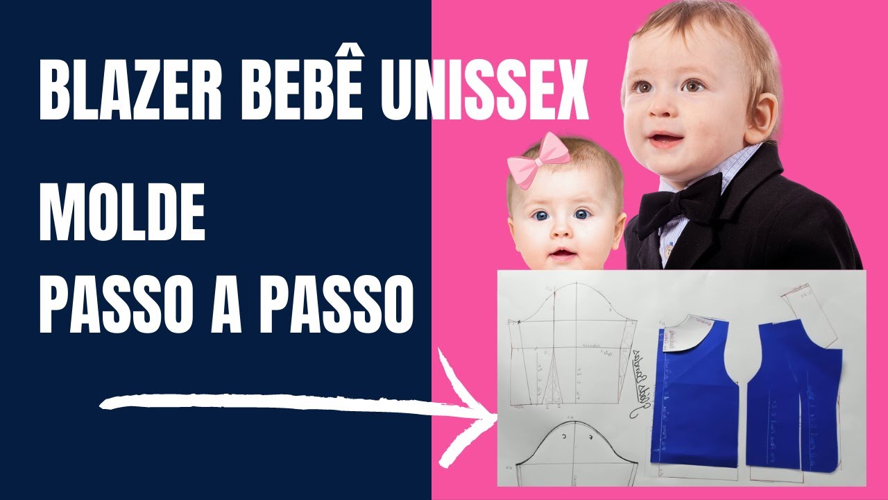 blazer infantil  para bebê passo a passo/Gláds Bandas, Costurandopano.com
