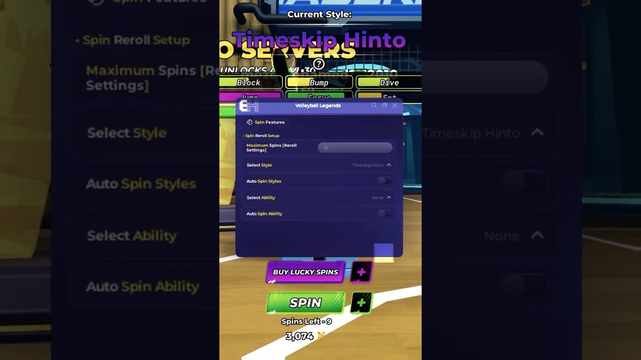 Wanna Get Any Style In Volleyball Legends? Get discord.gg/expensivehub #roblox #script #scripting
