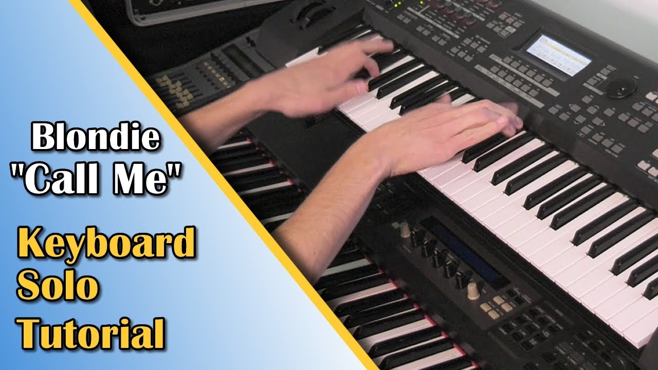 Call Me - Blondie - Keyboard Solo Break Tutorial (Yamaha Synth Cover)