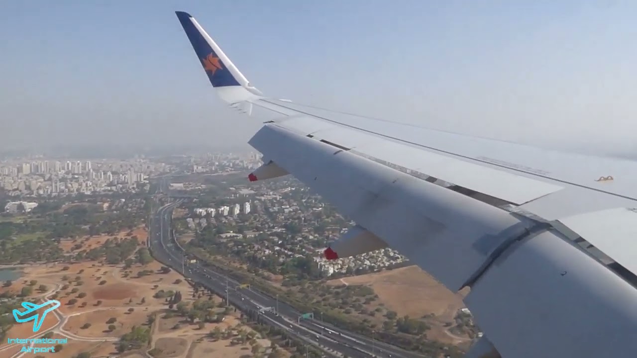 Landing In Ben Gurion Airport - Israir Airbus A320