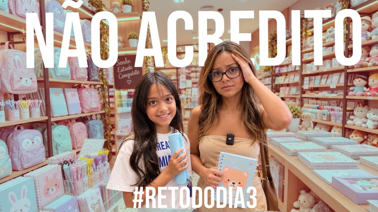 Comprando o material ESCOLAR 2027 da Lara e Lian na Europa: a escola proibiu tudo que &eacute; fofo