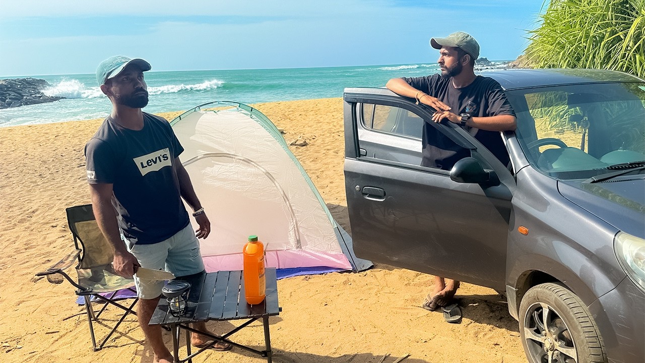 Car Camping at a Peaceful Beach 🚙🌊 | Making Nasi Goreng | ASMR