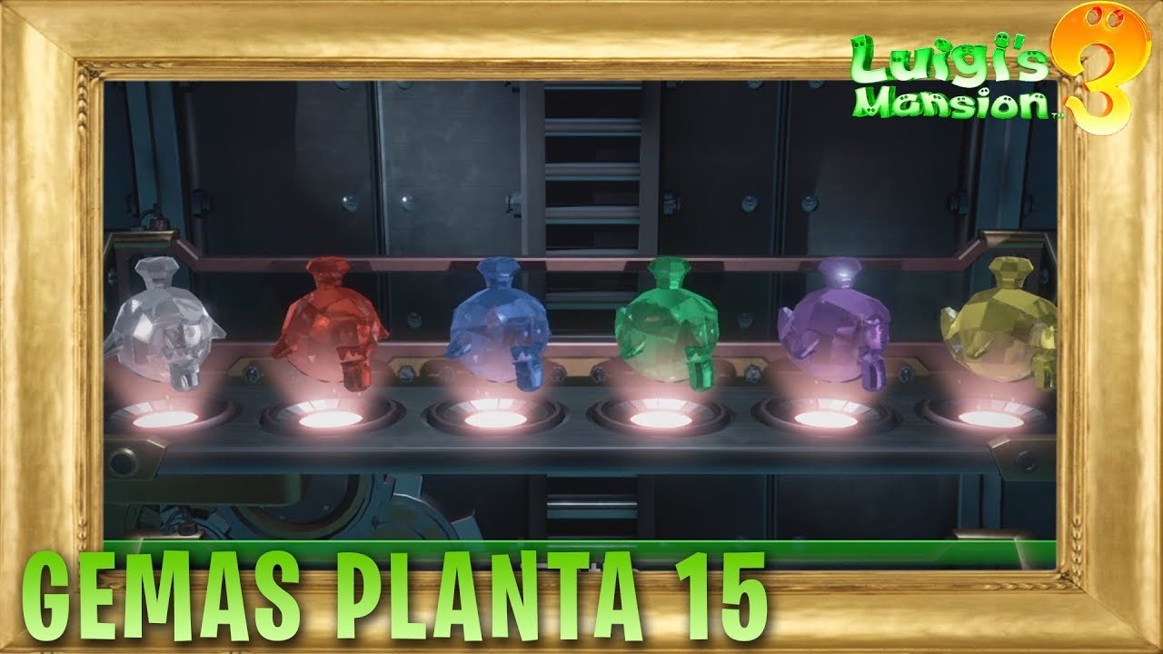 Luigi's Mansion 3 Nintendo Switch - Guía al 100% - Todas las Gemas de la Planta 15