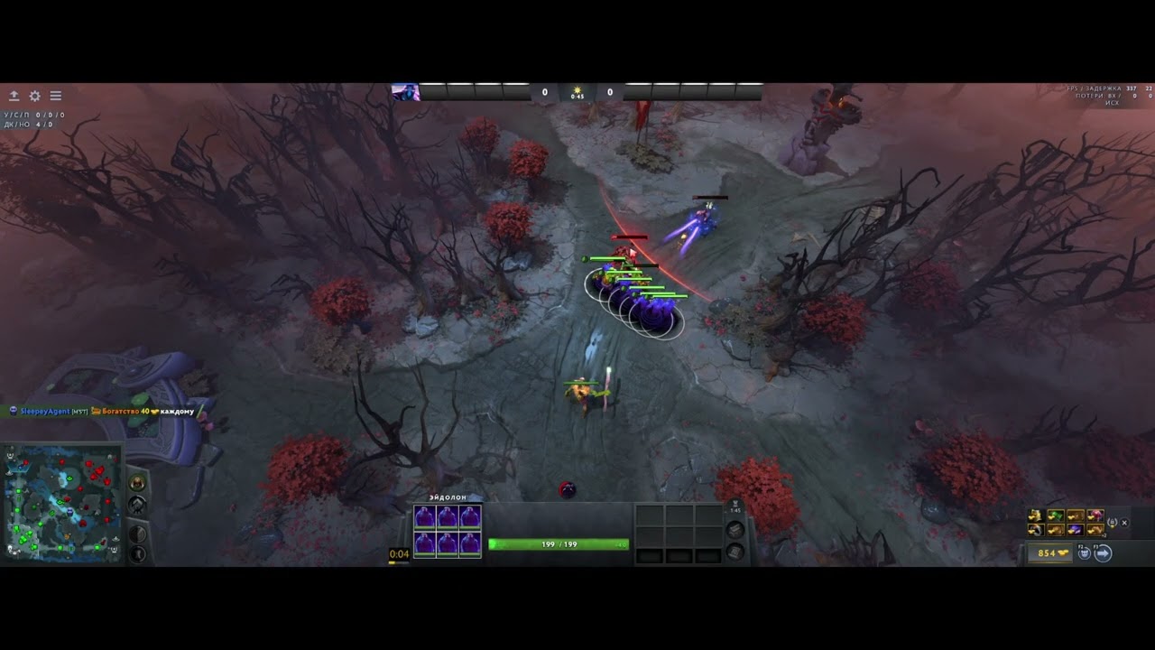 Dota 2 Speedrun in 3:57.166 (Turbo, 1v0, Enigma, 7.40)