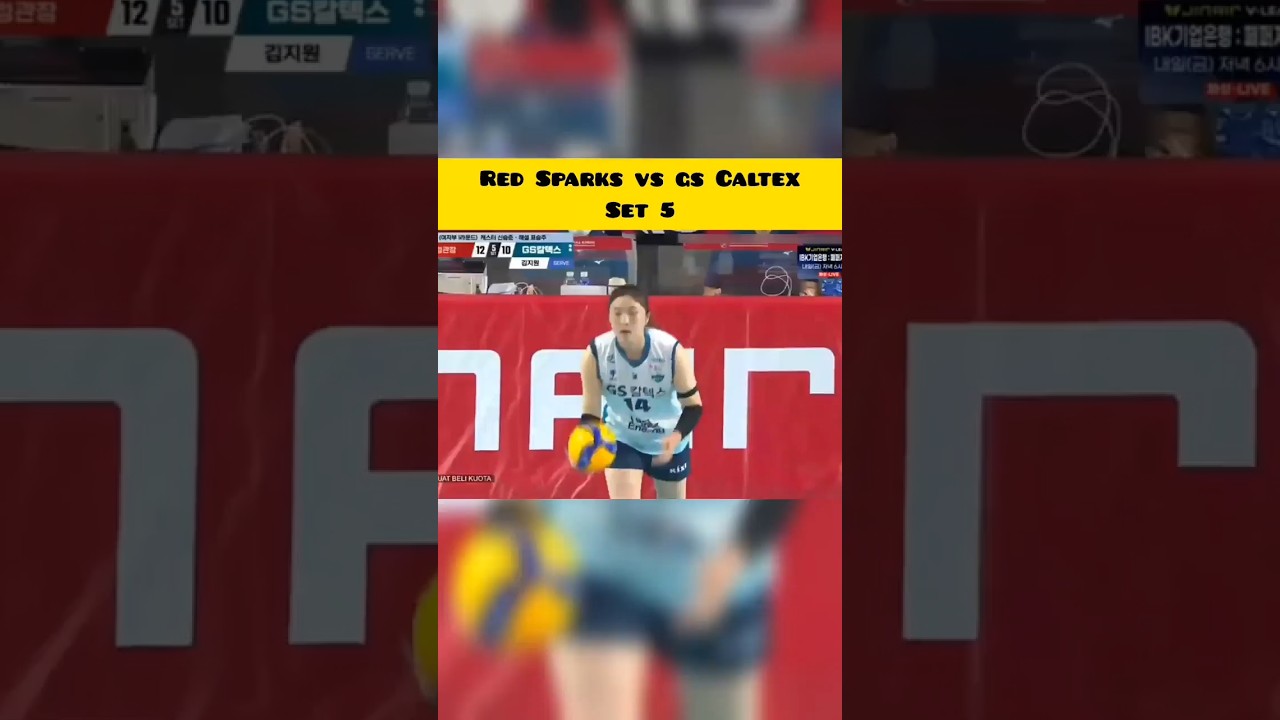 red sparks vs gs caltex 3:2 #volleyball #redsparks #gscaltex