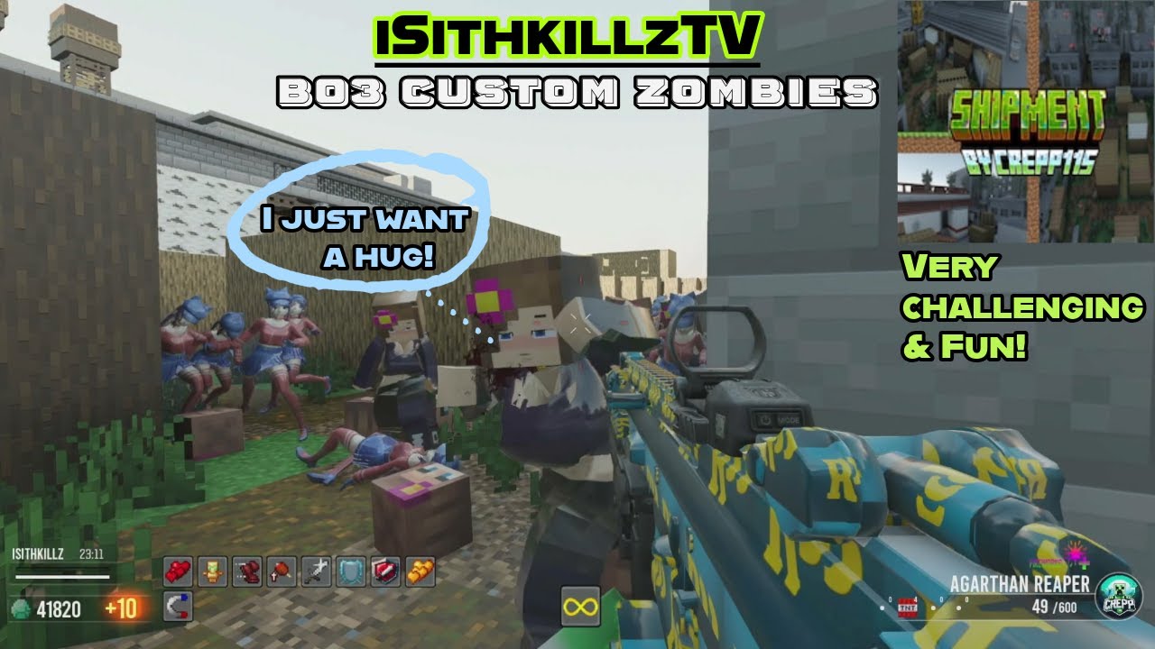 Shipment MC by Crepp115 is quite the well-done map & challenge! Very difficult! - Bo3 custom zombies