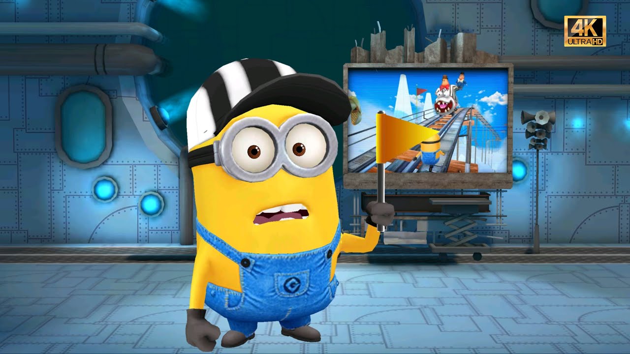 Minion Rush Boss Fight - Referee Minion Golden ticket Vs Villaintriloquist boss Fight 4K