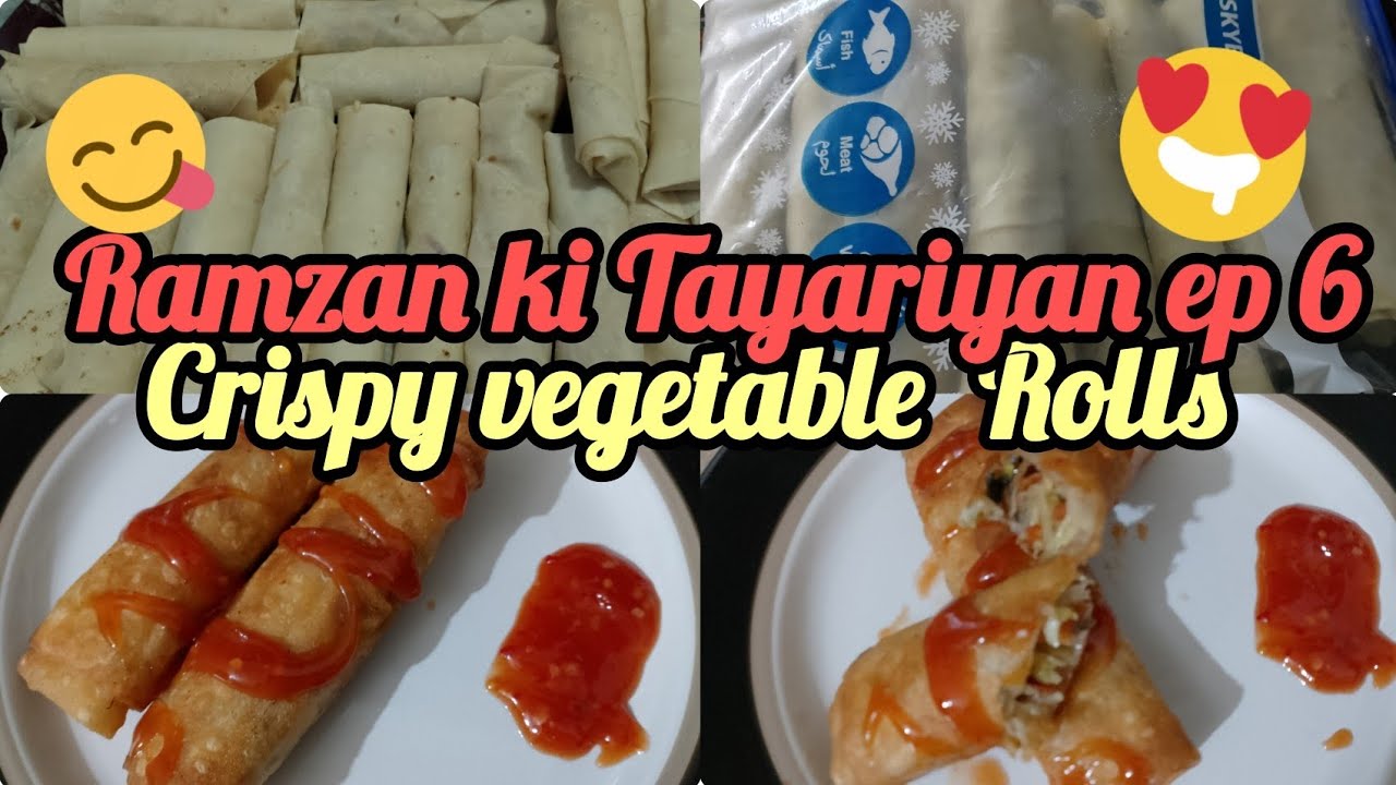 Ramzan Series Episode 6 | Step by Step Vegetable Crispy Rolls Chatpate | Iftar ke Liye Best Snack 🌙🤤
