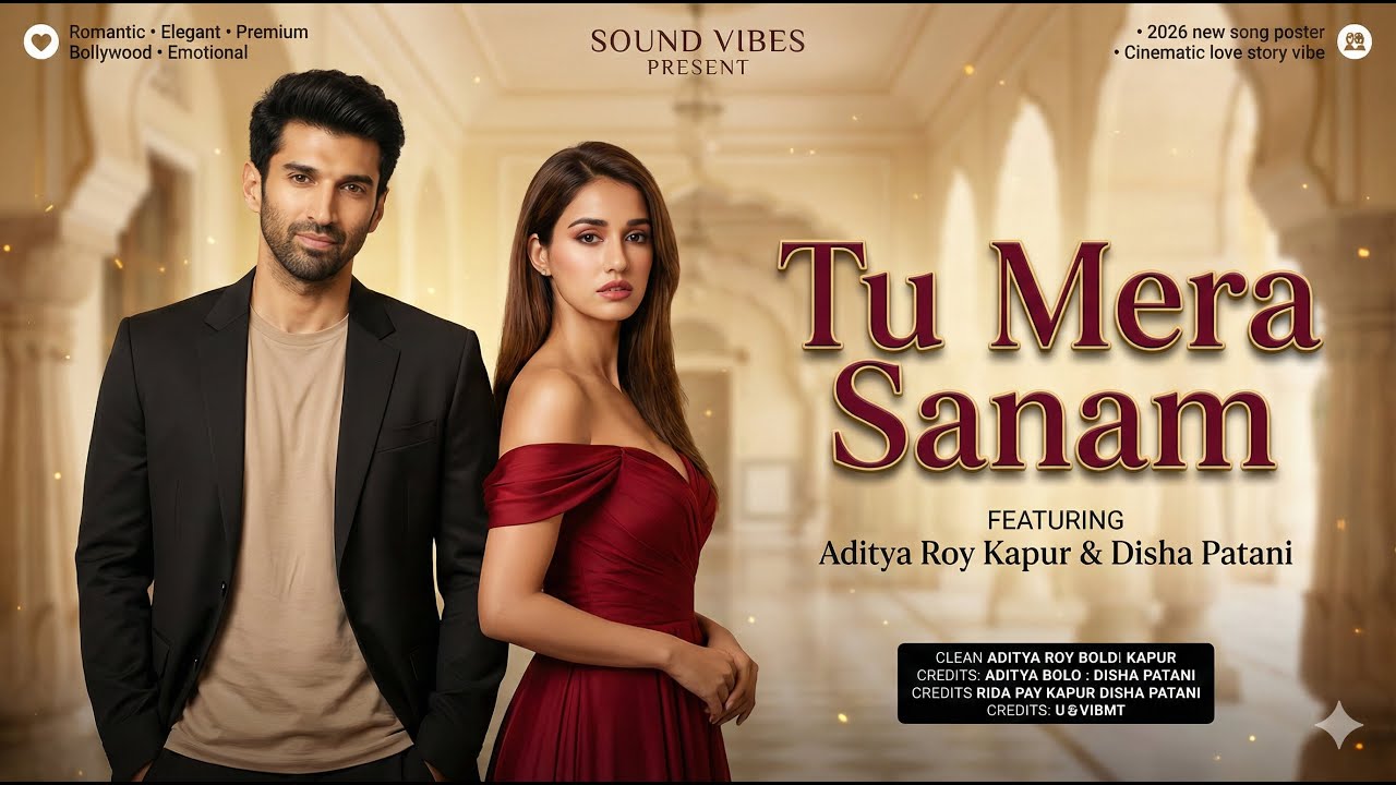 New Song 2026 | Tu Mera Sanam 💕 | Aditya Roy Kapur | Disha Patani | Love Story Song