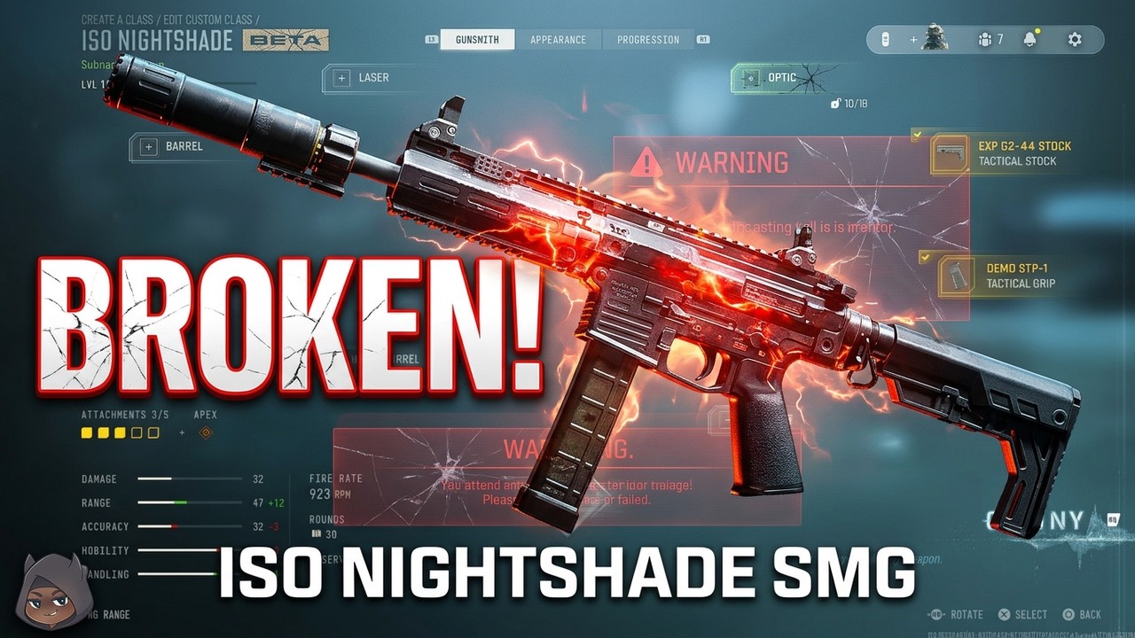 ISO NIGHTSHADE, пожалуй, самое имбалансное оружие в MW4!