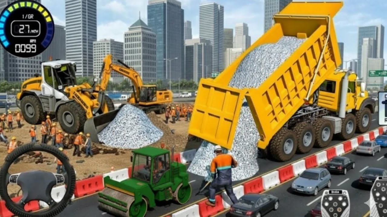 Real JCB Excavator Construction Simulator 3D - Heavy Machine Driving Game (Android Gameplay)