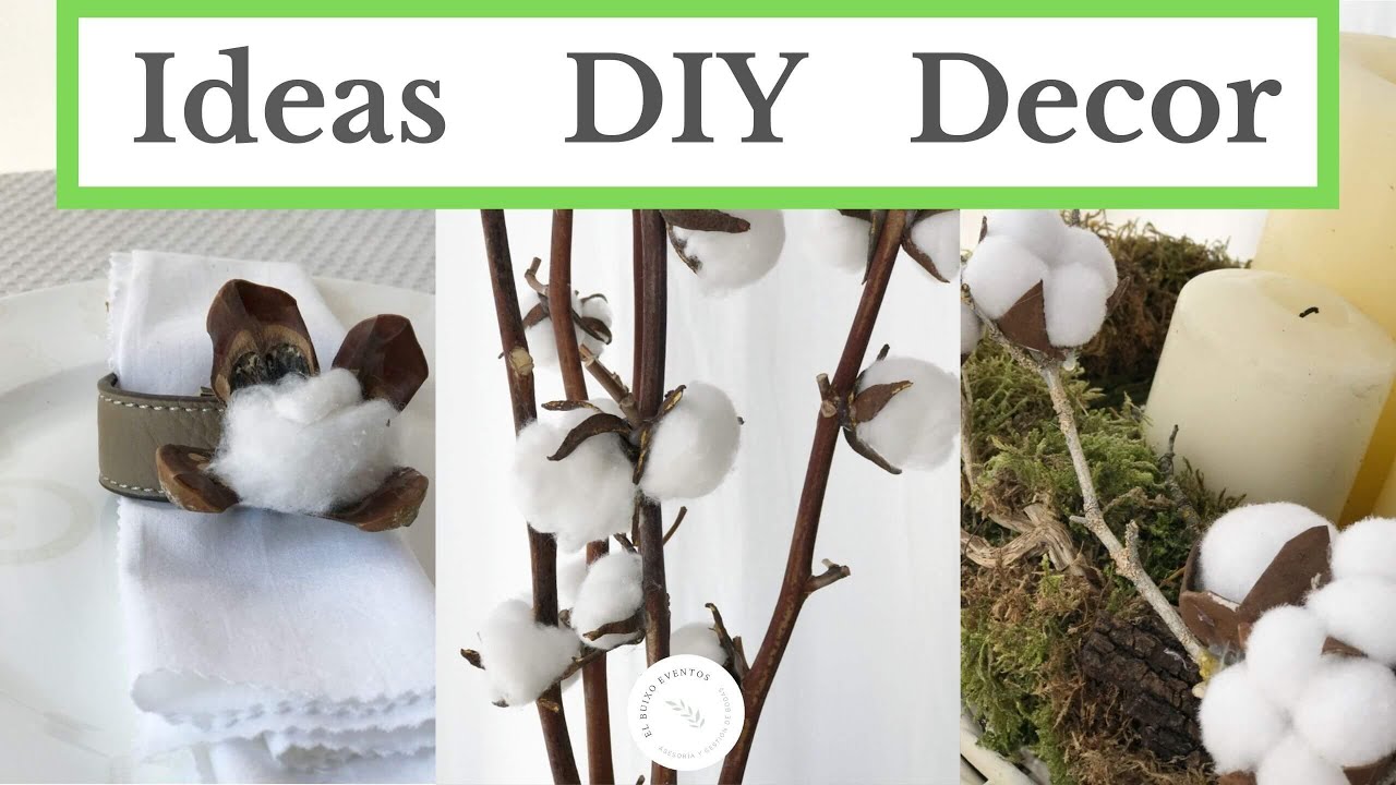 🌿 CÓMO HACER FLORES DE ALGODÓN para decorar tu boda. Reciclaje para bodas. DIY. El Buixo eventos