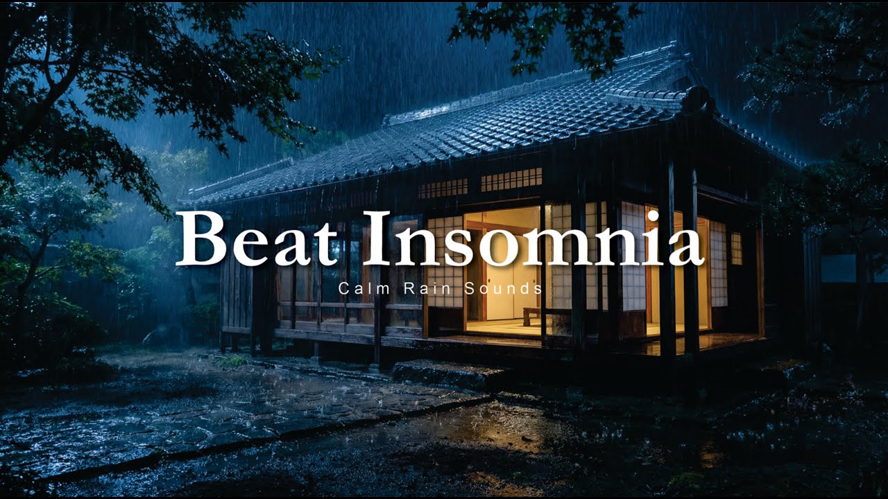 Gentle Rainfall in the Dark Forest | Peaceful Sleep Sounds