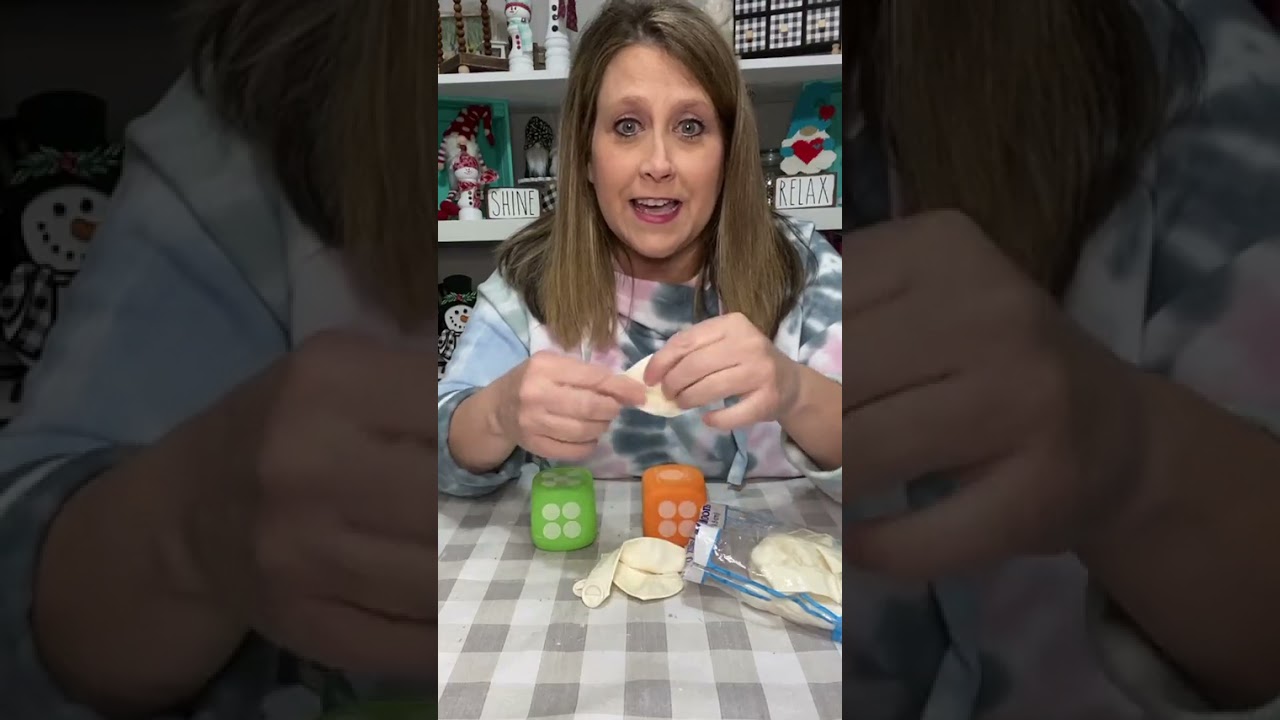 Marshmallow people DIY with dollar tree dice